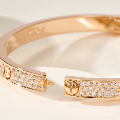 [LOXURA]LOVE BRACELET 4.8MM DIAMOND-PAVED