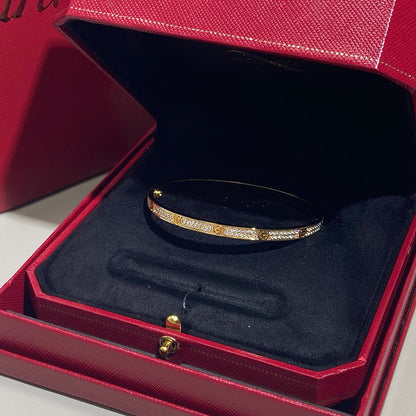 [LOXURA]LOVE BRACELET 3.65MM DIAMOND-PAVED