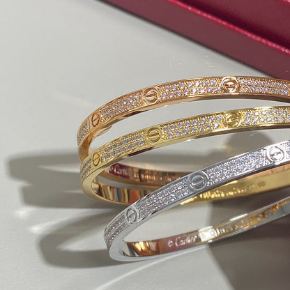 [LOXURA]LOVE BRACELET 3.65MM DIAMOND-PAVED