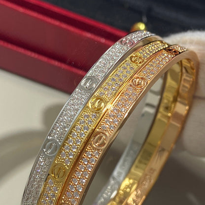 [LOXURA]LOVE BRACELET 3.65MM DIAMOND-PAVED