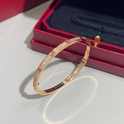 [LOXURA]LOVE BRACELET 3.65MM DIAMOND-PAVED