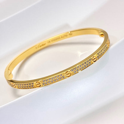 [LOXURA]LOVE BRACELET 3.65MM DIAMOND-PAVED