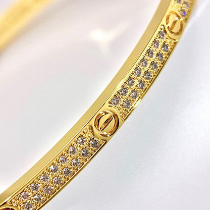 [LOXURA]LOVE BRACELET 3.65MM DIAMOND-PAVED