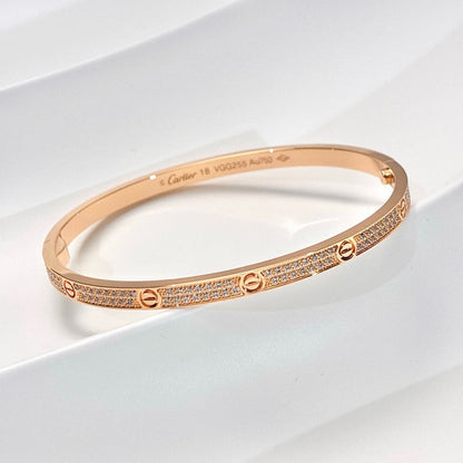 [LOXURA]LOVE BRACELET 3.65MM DIAMOND-PAVED