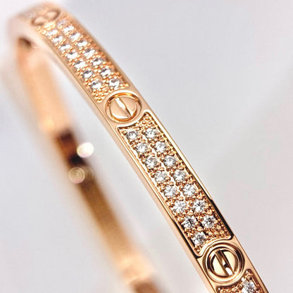 [LOXURA]LOVE BRACELET 3.65MM DIAMOND-PAVED