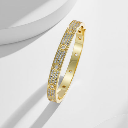 [LOXURA]LOVE BRACELET 6.1MM DIAMOND-PAVED 10 BIG DIAMONDS