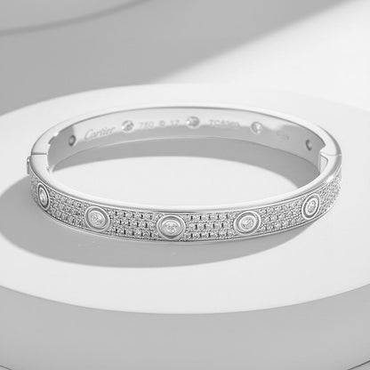 [LOXURA]LOVE BRACELET 6.1MM DIAMOND-PAVED 10 BIG DIAMONDS