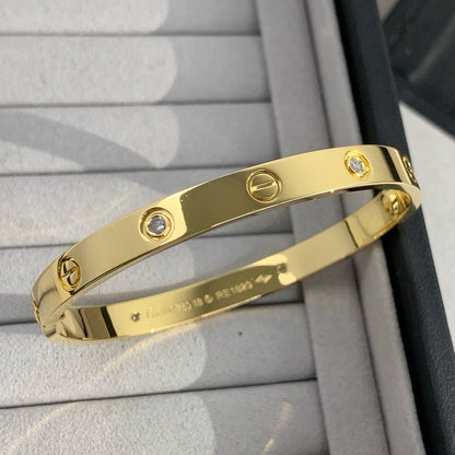 [LOXURA]LOVE BRACELET 6.1MM 4 DIAMONDS