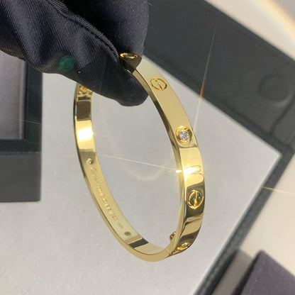 [LOXURA]LOVE BRACELET 6.1MM 4 DIAMONDS