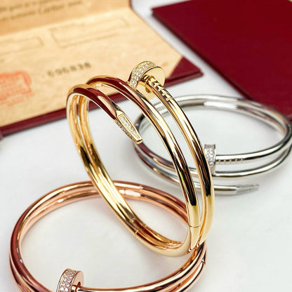 [LOXURA]JUSTE BRACELET 3.5MM DOUBLE ROW DIAMOND