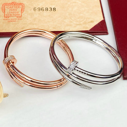 [LOXURA]JUSTE BRACELET 3.5MM DOUBLE ROW DIAMOND