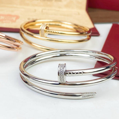 [LOXURA]JUSTE BRACELET 3.5MM DOUBLE ROW DIAMOND