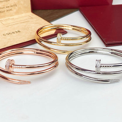 [LOXURA]JUSTE BRACELET 3.5MM DOUBLE ROW DIAMOND