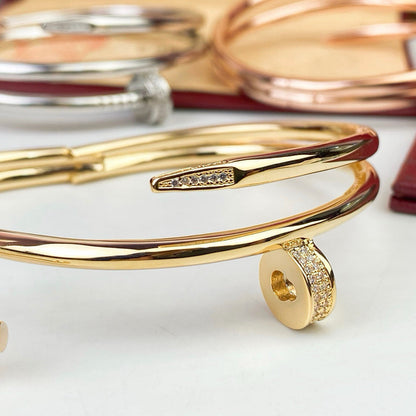[LOXURA]JUSTE BRACELET 3.5MM DOUBLE ROW DIAMOND