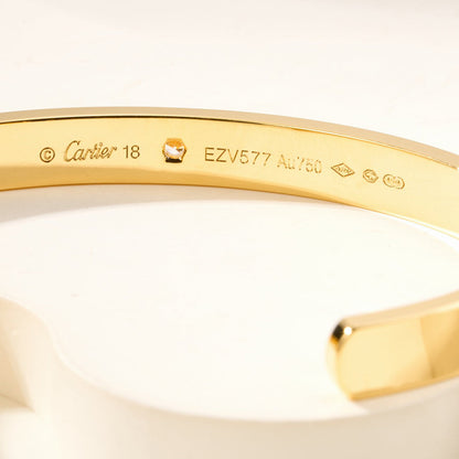 [LOXURA]LOVE BRACELET 6.1MM 1 DIAMOND OPEN CUFF