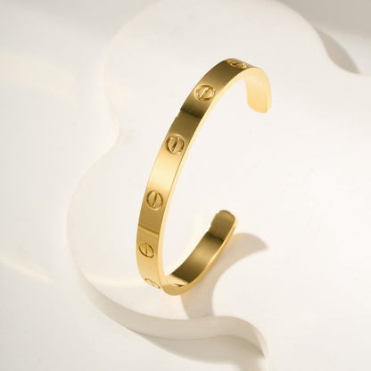 [LOXURA]LOVE BRACELET 6.1MM OPEN CUFF