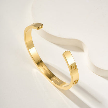 [LOXURA]LOVE BRACELET 6.1MM OPEN CUFF