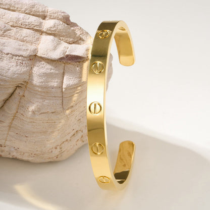 [LOXURA]LOVE BRACELET 6.1MM OPEN CUFF