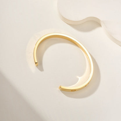 [LOXURA]LOVE BRACELET 6.1MM OPEN CUFF