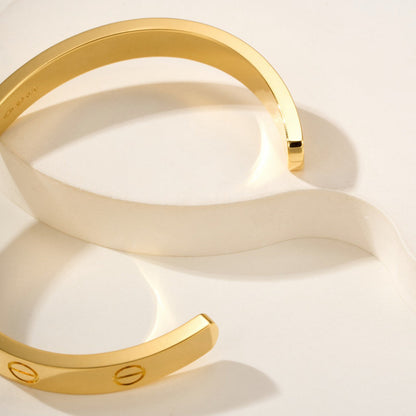 [LOXURA]LOVE BRACELET 6.1MM OPEN CUFF