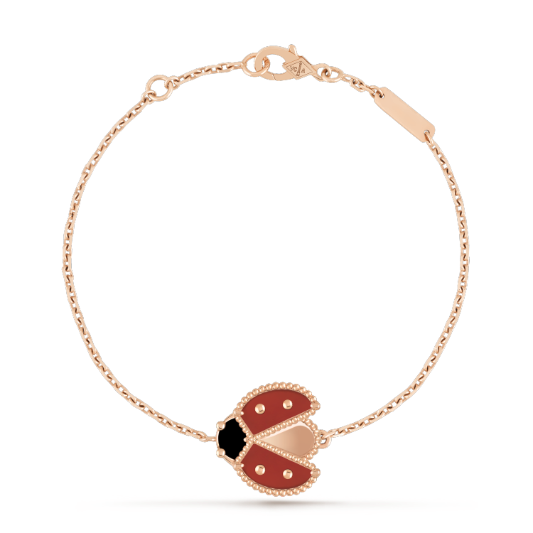 [LOXURA]LUCKY SPRING 1 MOTIF PINK GOLD BRACELET