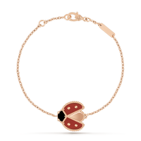 [LOXURA]LUCKY SPRING 1 MOTIF PINK GOLD BRACELET