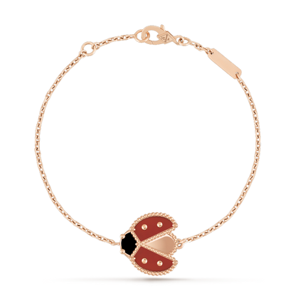 [LOXURA]LUCKY SPRING 1 MOTIF PINK GOLD BRACELET