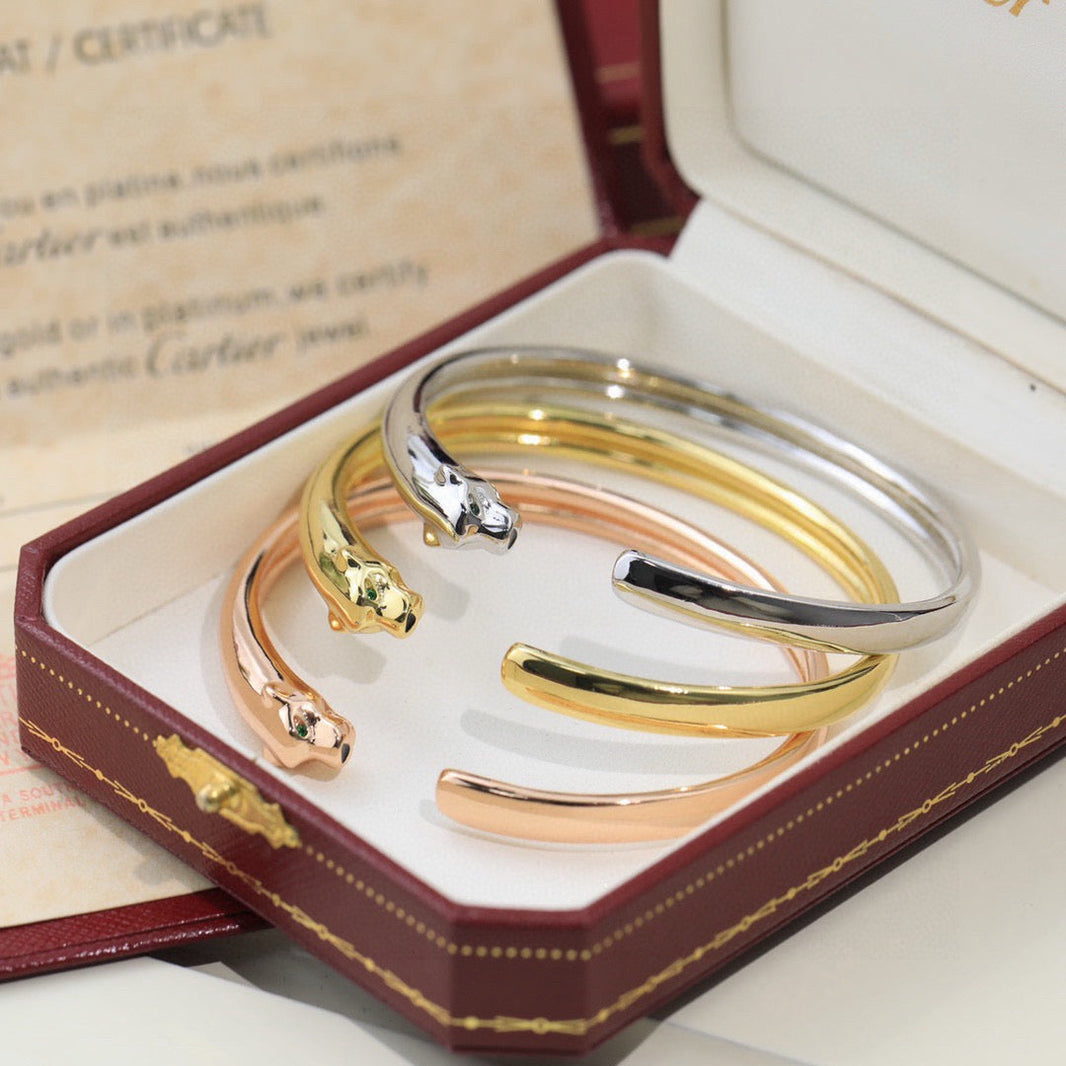 [LOXURA]PANTHERE OPEN BRACELET