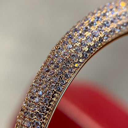 [LOXURA]PANTHERE HALF DIAMOND OPEN BRACELET