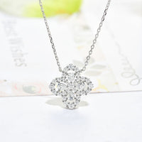 [LOXURA]LOOP NECKLACE FULL MOTIF DIAMOND 16MM MULTIPLE COLORS