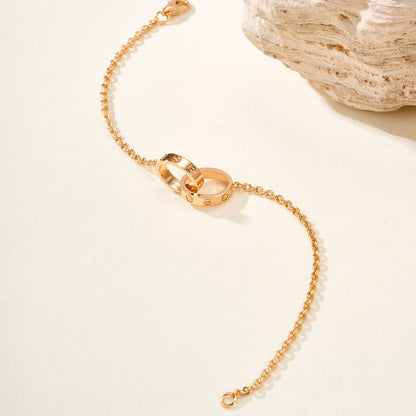 [LOXURA]LOVE BRACELET DOUBLE RING