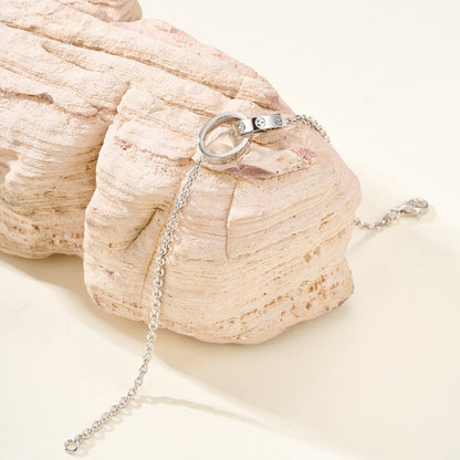 [LOXURA]LOVE BRACELET DOUBLE RING