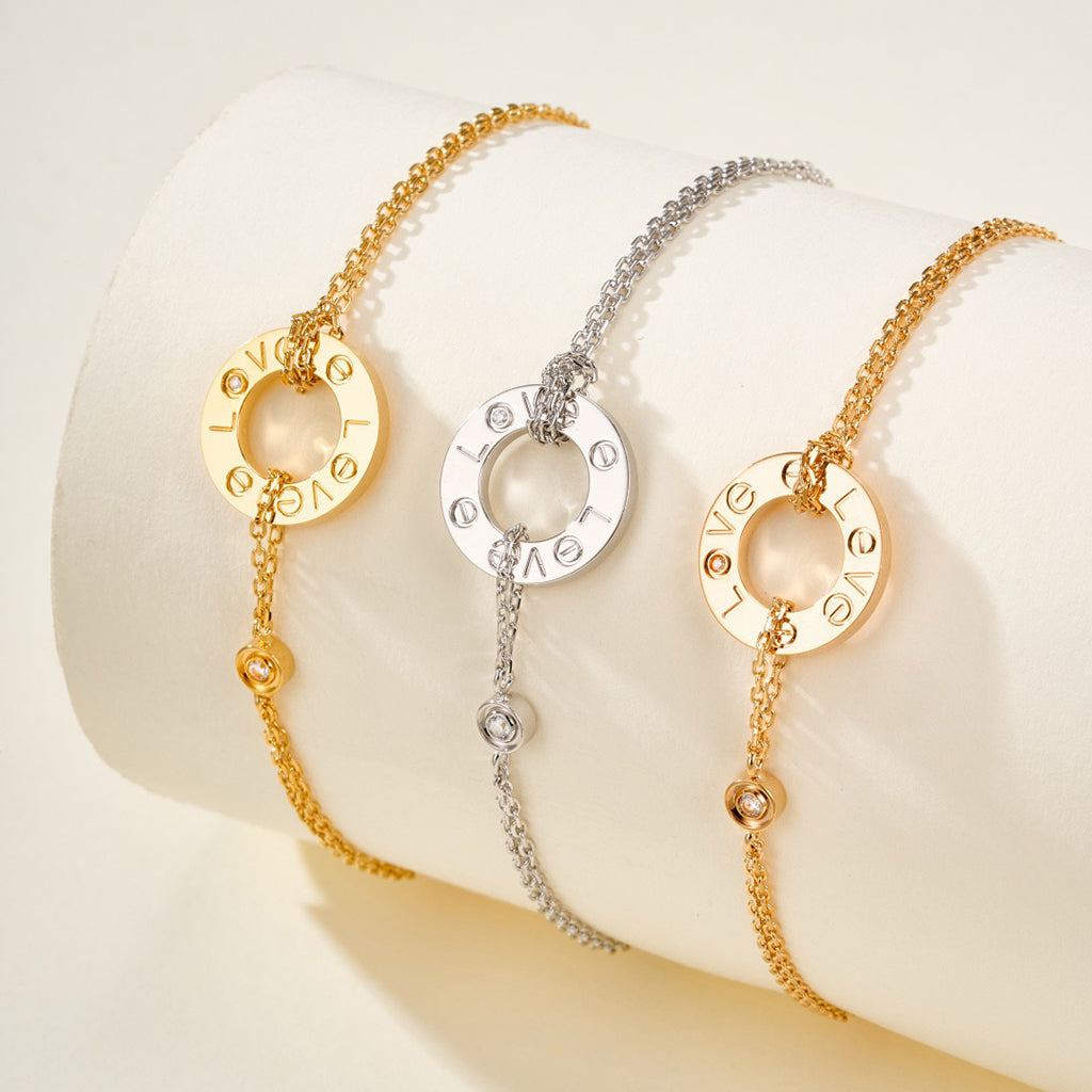 [LOXURA]LOVE BRACELET 2 DIAMOND