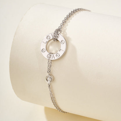 [LOXURA]LOVE BRACELET 2 DIAMOND
