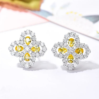 [LOXURA]LOOP EARRINGS FULL MOTIF DIAMOND 16MM