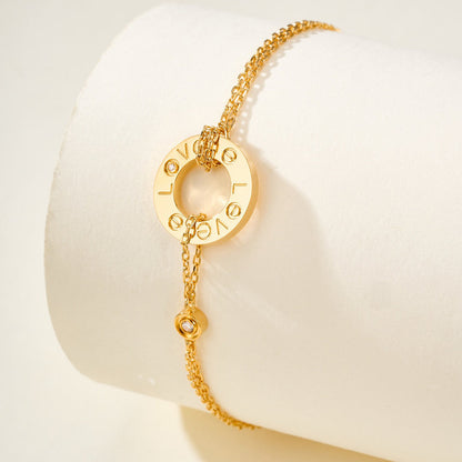 [LOXURA]LOVE BRACELET 2 DIAMOND
