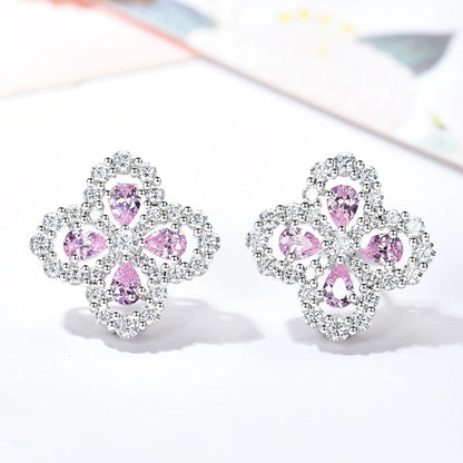 [LOXURA]LOOP EARRINGS FULL MOTIF DIAMOND 16MM