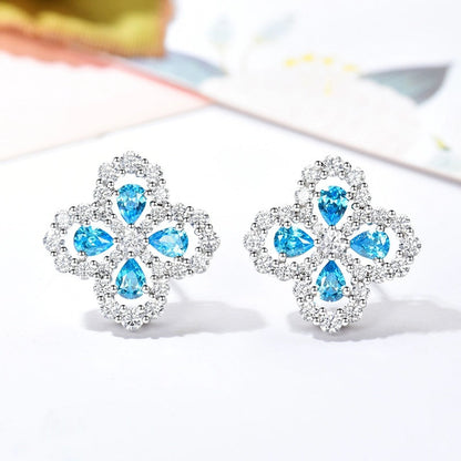[LOXURA]LOOP EARRINGS FULL MOTIF DIAMOND 16MM