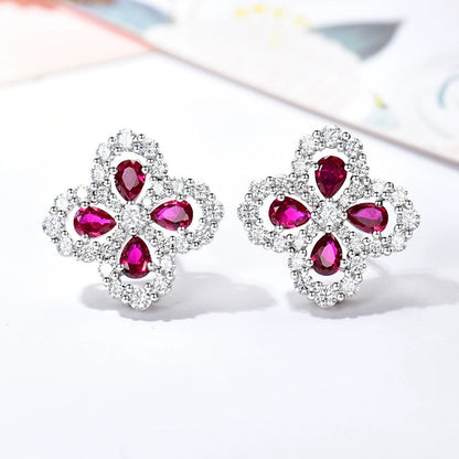[LOXURA]LOOP EARRINGS FULL MOTIF DIAMOND 16MM