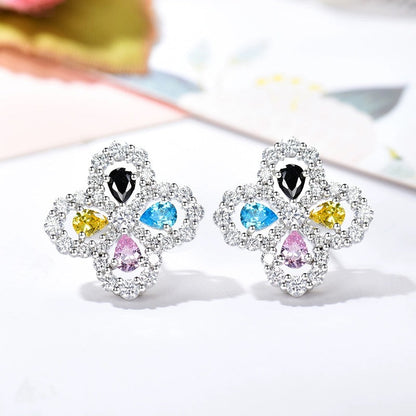 [LOXURA]LOOP EARRINGS FULL MOTIF DIAMOND 16MM