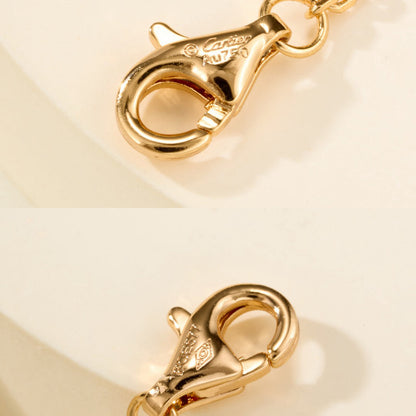 [LOXURA]LOVE DOUBLE RING FULL DIAMOND BRACELET