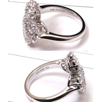 [LOXURA]LOOP RING FULL MOTIF DIAMOND 16MM SILVE