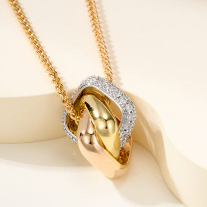 [LOXURA]TRINITY CUSHION NECKLACE COLLECTION