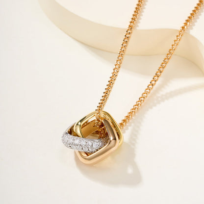 [LOXURA]TRINITY CUSHION NECKLACE COLLECTION