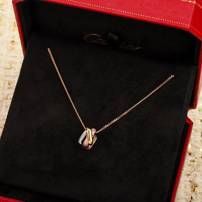 [LOXURA]TRINITY CUSHION NECKLACE COLLECTION