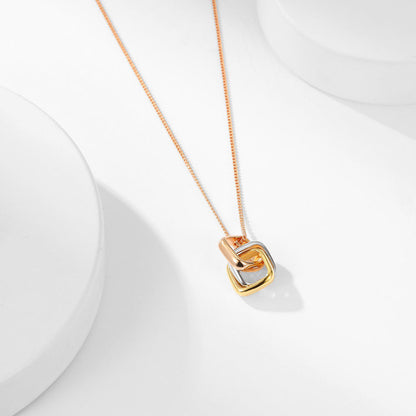 [LOXURA]TRINITY CUSHION NECKLACE COLLECTION