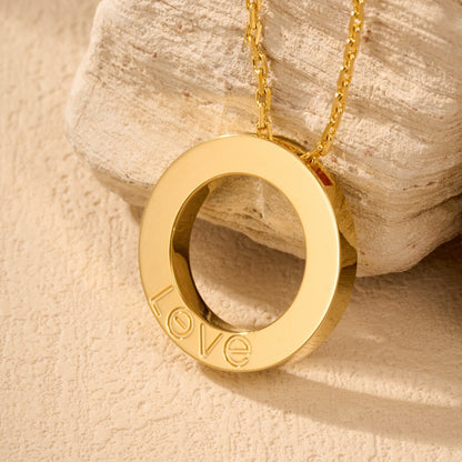[LOXURA]LOVE NECKLACE 16MM  FULL DIAMOND