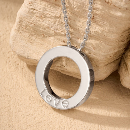 [LOXURA]LOVE NECKLACE 16MM  FULL DIAMOND