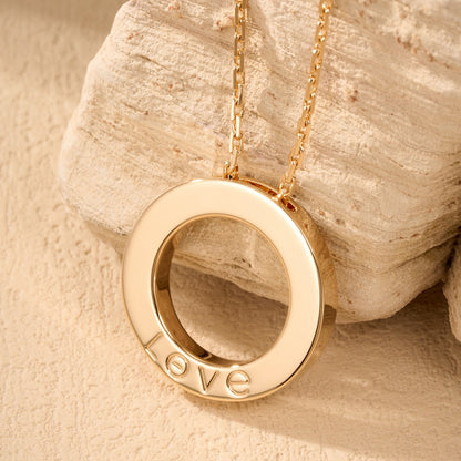 [LOXURA]LOVE NECKLACE 16MM  FULL DIAMOND