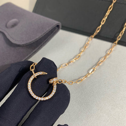[LOXURA]JUSTE NECKLACE FULL DIAMONDS